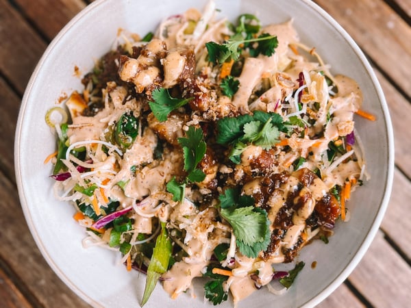 XMAS-Vietnamese Noodle Salad with Nuoc Chum and Burnt Chilli Mayo