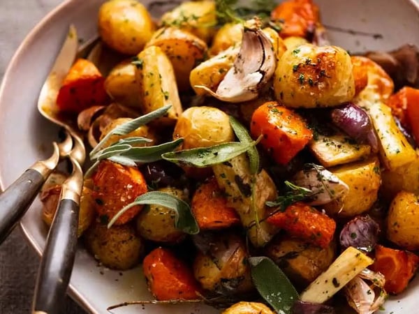 Roast Veg Medley Potato, Pumpkin, Parsnip and Onion