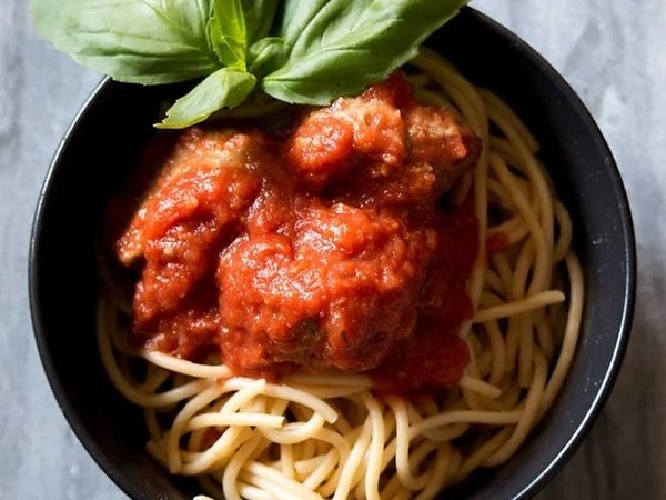 Italian Meatballs with Spaghetti