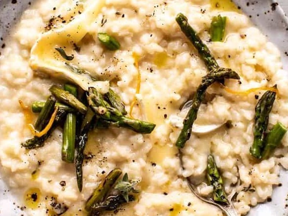 Leek, Asparagus & Brie Risotto | Vegetarian