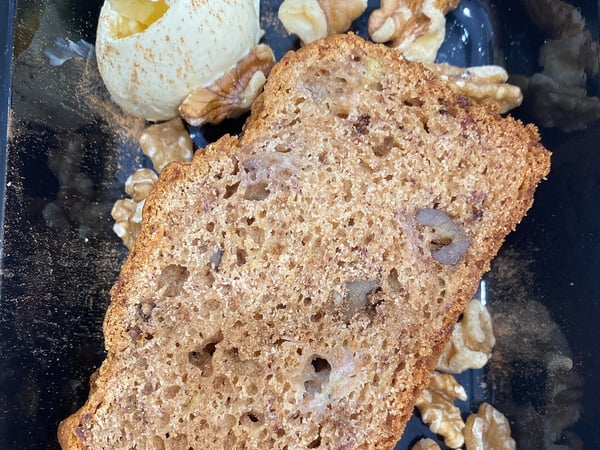 Banana Walnut and Clove Bread 247 Cal