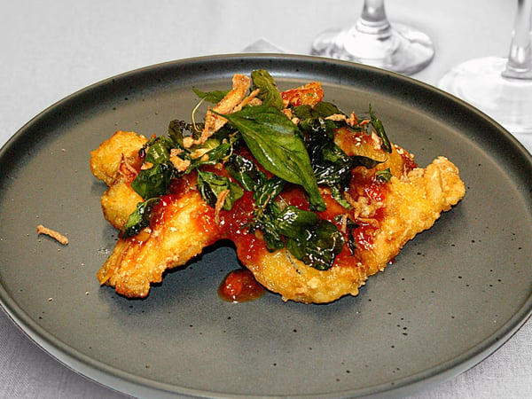 Pla Lard Prig- Chili Basil Fish