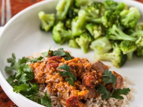 Indian Chicken Korma, Broccoli, Brown Rice and Lemongrass | High Protein