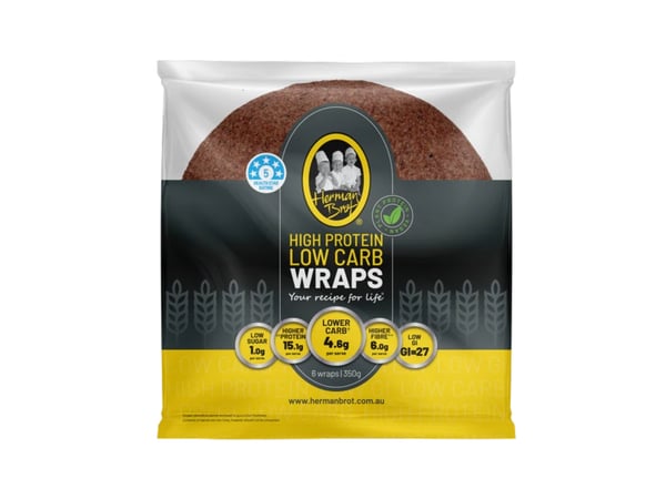 Herman Brot Low Carb Wraps (6 wraps)