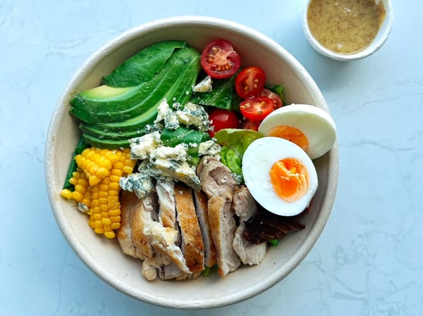 Cobb Salad with honey-mustard dressing