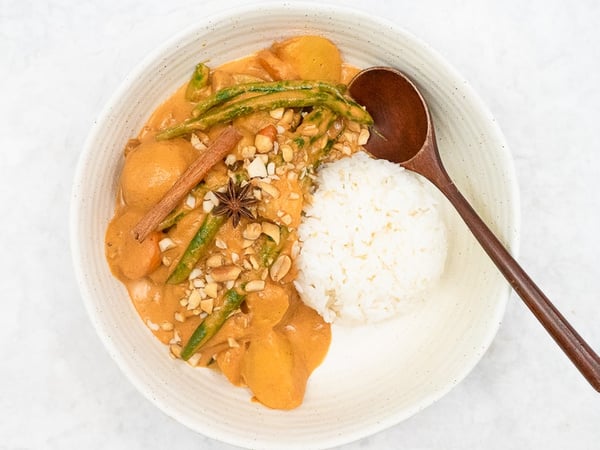 SPECIAL: Massaman vegetable curry with jasmine rice