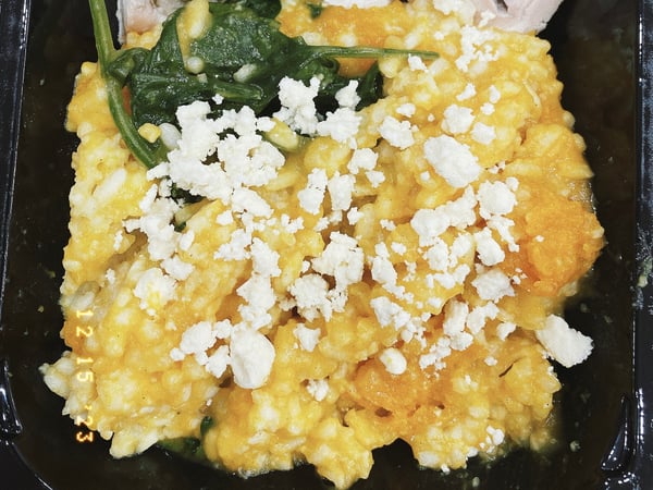 Pumpkin, Feta & Spinach Risotto