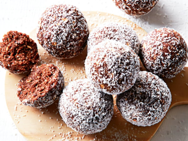 Nut Free Organic Cacao and Coconut Bliss Balls