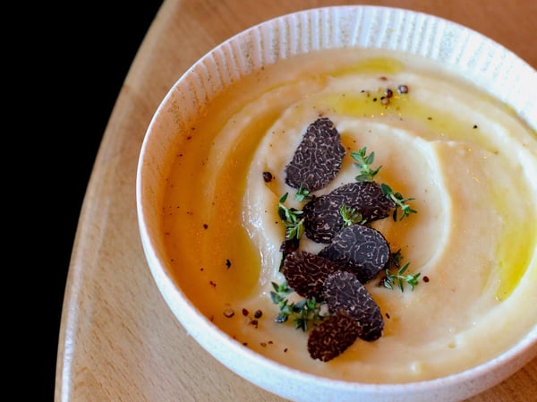 Creamy Cauliflower and Truffle Soup