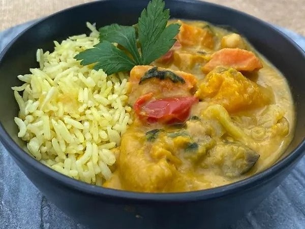 Spiced Pumpkin & Eggplant Curry