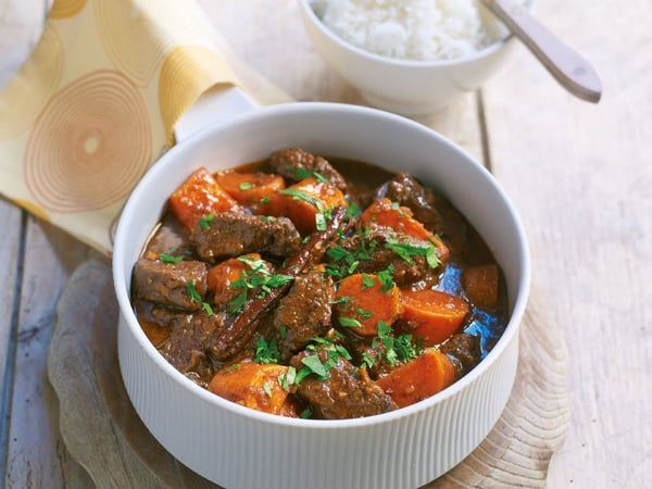 Thai Red Beef Curry and Rice