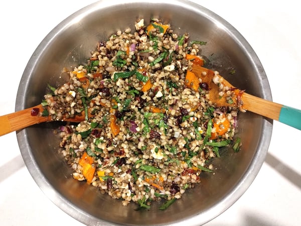 Roasted Pumpkin, Cranberry & Feta Salad