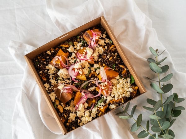 Lentil, Pumpkin and Feta Salad