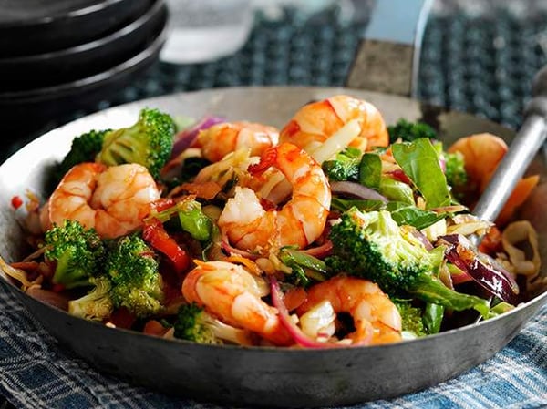 Seafood with Broccoli in XO Sauce | Hải Sản Xào Sốt XO