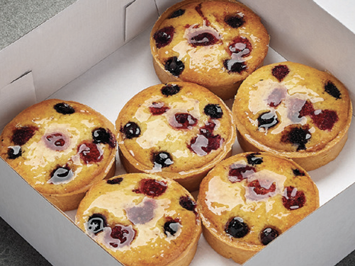 Berry & Almond Tart with fresh berries