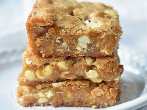 Browned Butter White Chocolate Pecan Blondie