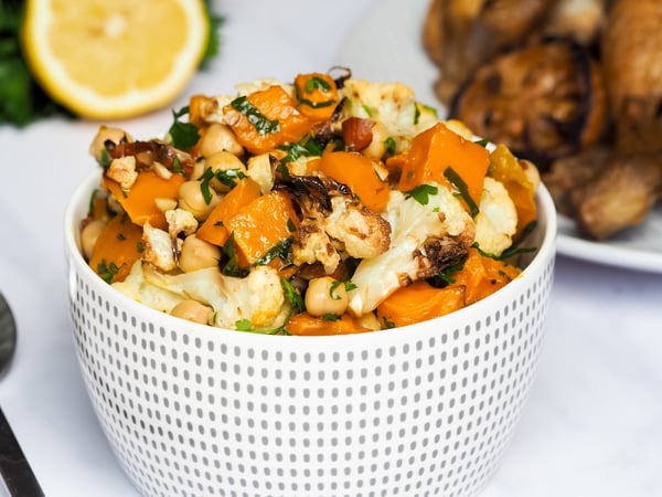 Roasted Cauliflower & Pumpkin Salad