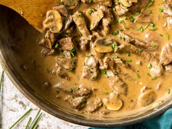 Beef Stroganoff