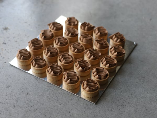 Mini - Salted Caramel and Chocolate Mousse Tart