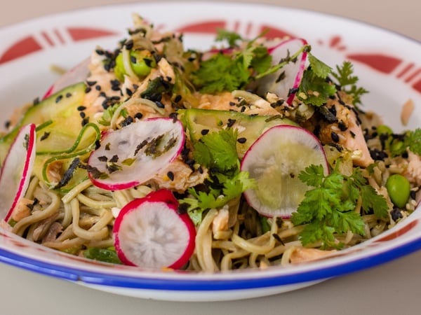 Miso Salmon Salad