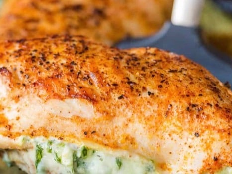 Spinach and Cheese Stuffed Chicken Breasts