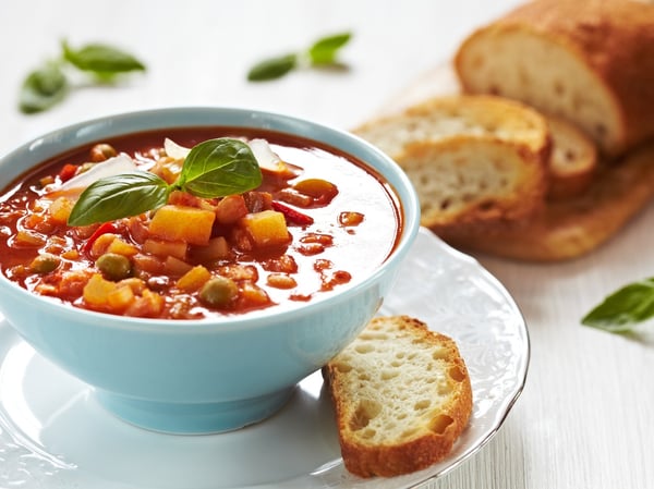 Vegan Minestrone Soup w/ Cannellini Beans