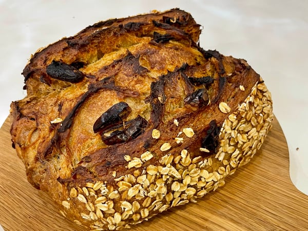 Maple Infused Date Espresso & Walnut Sourdough