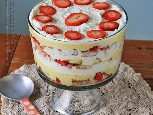 Strawberry & Custard Trifle