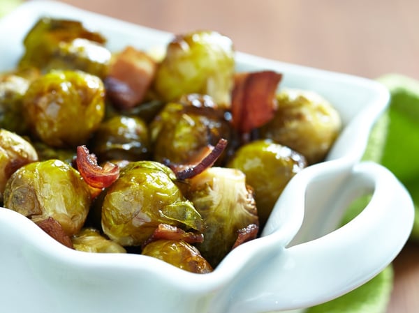 Brussel Sprouts, Bacon and Brown Sugar