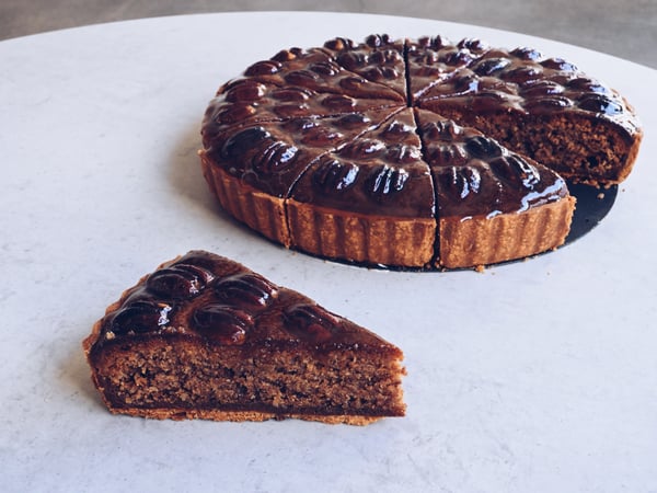 Smoked Pecan and Butterscotch Tart