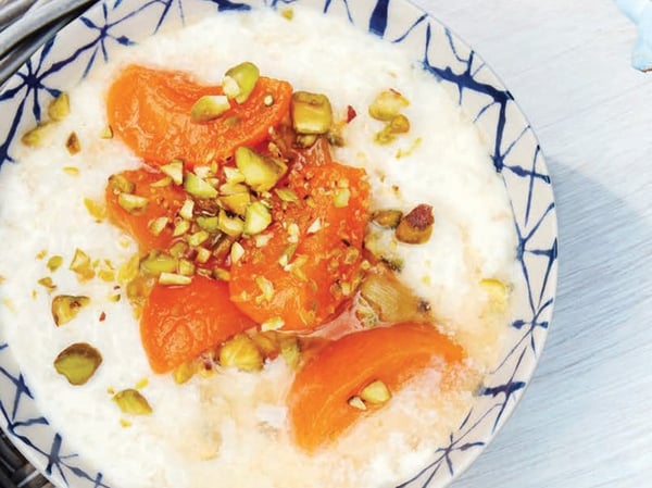 Rice Pudding & Stewed Apricots