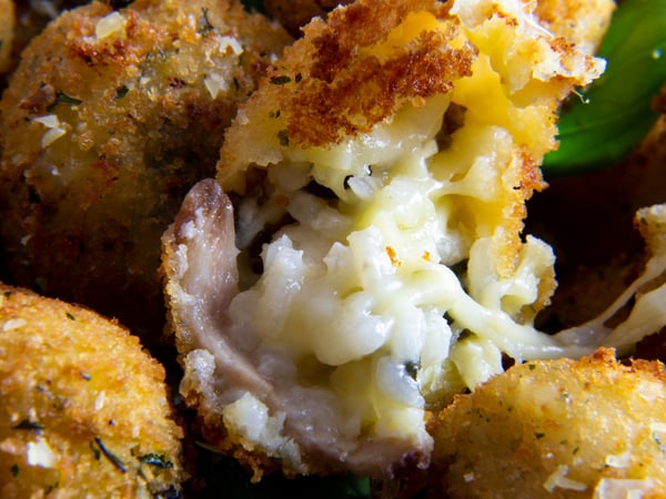 Sicilian Risotto Cheese Balls