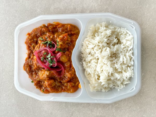 Pork vindaloo with Cauliflower rice