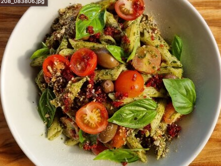 Sunflower Pesto Pasta Salad