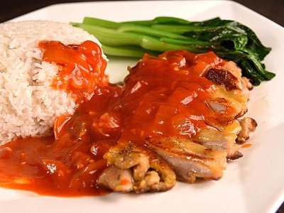 06. 茄汁鸡腿排(无骨) Chicken Thigh Fillet w. Tomato Sauce