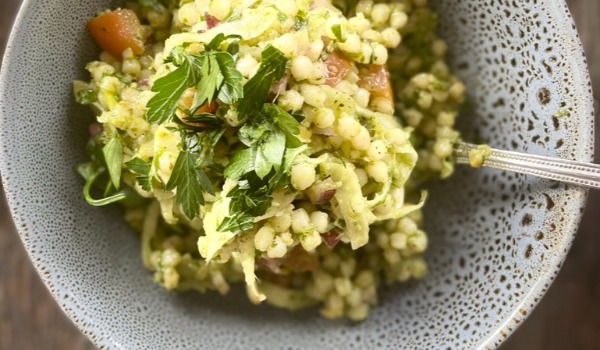 pearl cous cous summer tabouleh