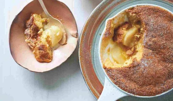 Pear and Ginger Pudding with Butterscotch