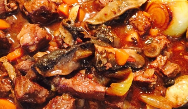 Mushroom Bourguignon