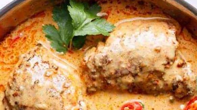 Chicken with Peanut Sauce