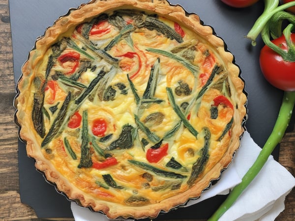 Vegetable Quiche 8"