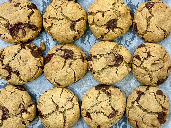 Chocolate Peanut Butter Lunchbox Cookies