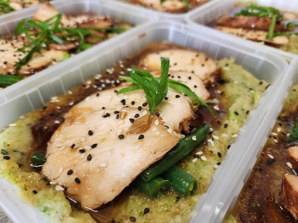 FROZEN: Chicken Teriyaki with Broccoli, Cauliflower & Zucchini Mash KETO