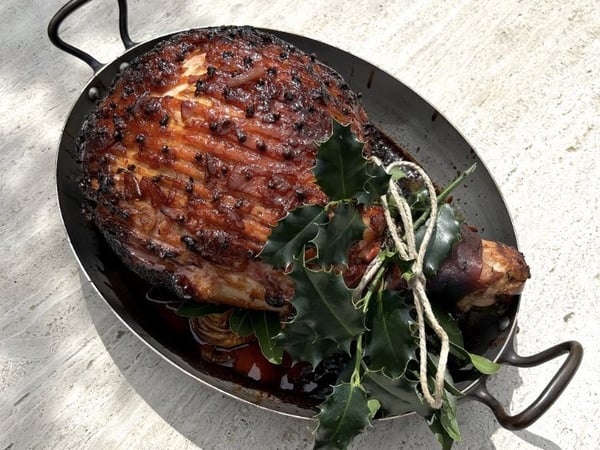 Ham on the Bone glazed with Campari & Maple (APPROX 4-5kg)