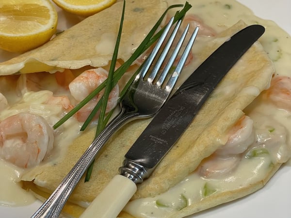 Prawn Crepes