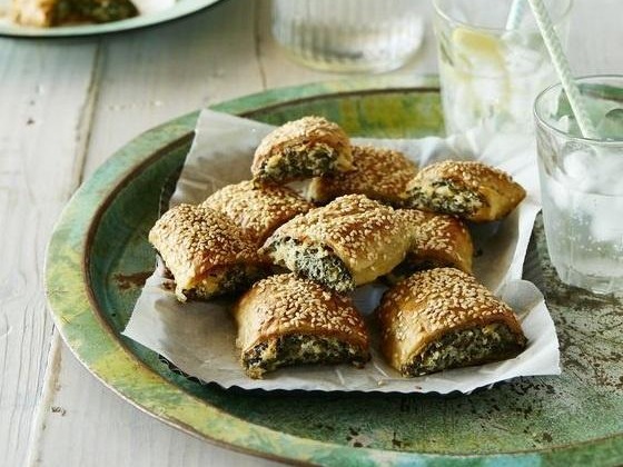 Silverbeet, Pea & Ricotta Sausage Rolls