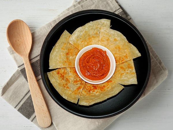 Roti with Satay Sauce