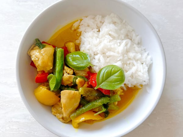 Cambodian Chicken Stir Fry with Jasmine Rice - FROZEN