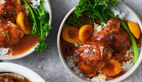 apricot chicken w rice