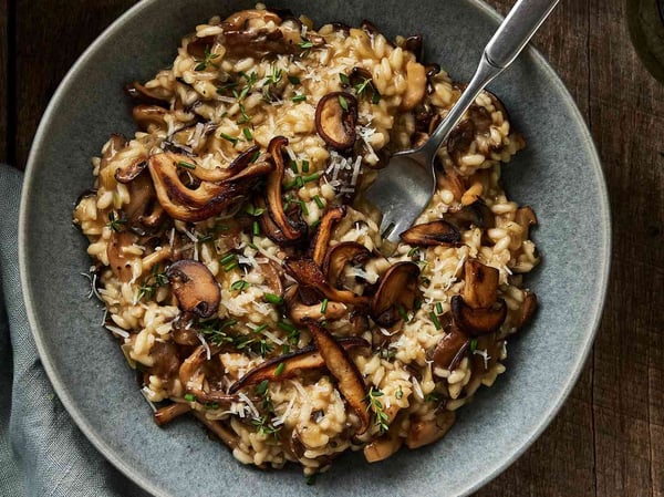 Wild mushroom truffle risotto