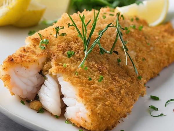 Crumbed Baked Fish-Hake (GF)